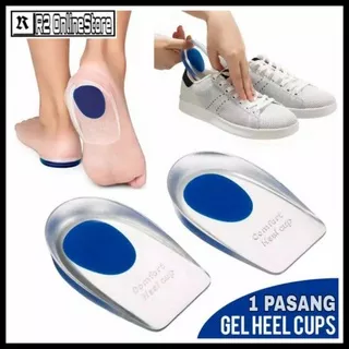 Bantalan Tumit Sepatu Insole Alas Kaki Sol Sepatu Pria/Wanita Soft Silicone/Silikon Gel Half Heel