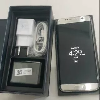 Samsung S7 Edge 32GB Silver 1 sim mulus lengkap aman normal Ori