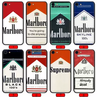 Marlboro Cigarette Fashion Black Soft Phone Casing for OPPO A94 A95 5G Reno 5F 5 Lite Narzo 30A
