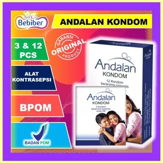 Andalan Kondom  Isi 3 Pcs & 12 Pcs / Kondom Andalan / BEBIBER