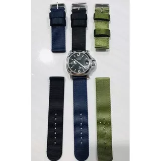 TALI JAM TANGAN KANVAS / NLYON BUAT JAM SPORTY 18/20/22/24MM