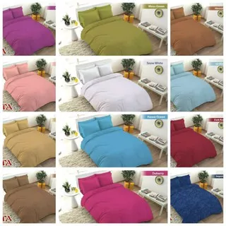 (Bedcover Polos emboss) Bedcover Set fata size 120x200x20