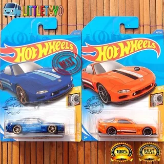 HOTWHEELS 95 MAZDA RX-7 BIRU 2019 ORANGE 2019 - FIST EDITION MOBIL MAZDA MIATA REPU FURAI SAVANNA SPEED SPORT CAR JAPAN CARS