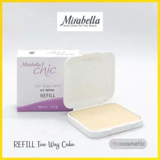 MIRABELLA Chic Two Way Cake UV White Refill 14 GR | Bedak TWC Refil