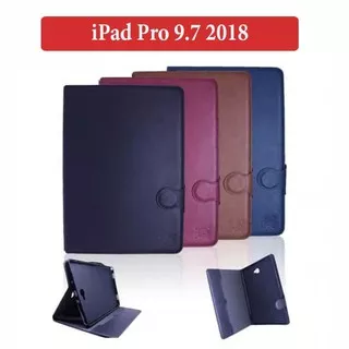 Ipad Pro 9.7 2018 Flipcover Casing Wallet Kulit Case Leather Bookcover