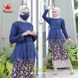 IndahKebaya | SETELAN KEBAYA BLOUSE TILLE INDAH / KEBAYA WANITA MUSLIM / BAJU PESTA KONDANGAN PERNIKAHAN WISUDA KARTINI / KEBAYA JUMBO TERBARU / KEBAYA NAVY HITAM MAROON ROSEGOLD