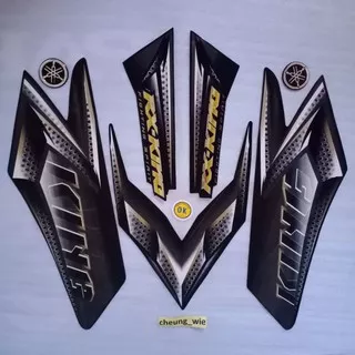 lis body/striping +Emblem Yamaha RX King New 2008 Hitam kw super
Kualitas bagus