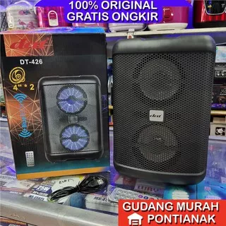 Speaker bluethoot DAT DT 426 4 double speaker ganda aktif Seperti GMC Meeting pengeras suara