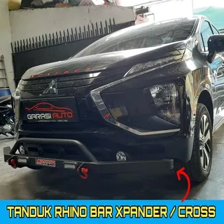 Tanduk Depan Towing Bar Mobil Xpander / Cross Original Bumper Guard Rhino Bahan Besi Tebal no arb