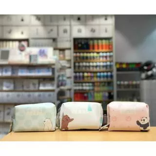 We Bare Bears - Rectangle Cosmetic Bag Miniso