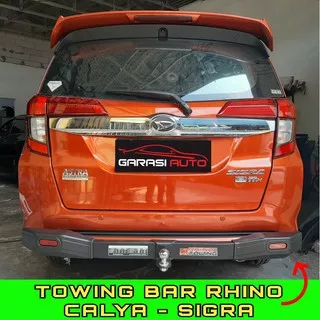 Tanduk Belakang Towing Bar Mobil Calya Sigra Original Bumper Guard Rhino Bahan Besi Tebal no arb