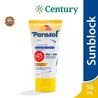 Parasol Sunblock Lotion Spf45 50ml / Sunblock / Tabir Surya