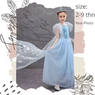 Frozen Elsa Disney Kostum Princess/ Dress Anak Ulang Tahun