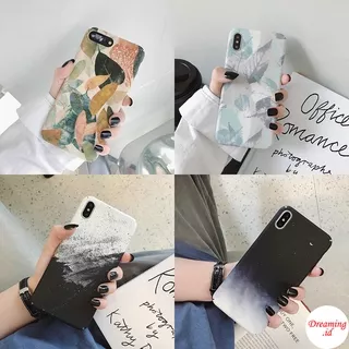 Case Xiaomi Redmi Note 8 7 Pro PC Hard Phone Case Motif Vintage Leaves Oil Painting and Night Sky