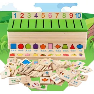 Mainan Edukasi Anak Knowledge Classification Box Montessori