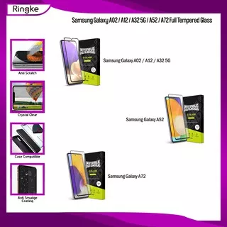 Ringke Samsung Galaxy A12 A02 A52 A72  Full Screen Protector Tempered Glass Anti Gores