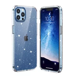 Wsken iPhone 13 Pro Max Case, iPhone 13 Pro Max Glitter Case, iPhone 13 Pro Max Sparkle Case for Women Girls Crystal Clear Bling Shiny Shockproof Phone Case for iPhone 13 Pro Max 6.7, Clear Glitter