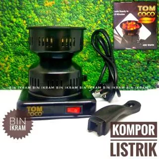 Kompor Listrik TOM COCO Alat Bakar Arang Bara Elektrik Elektronik Hot Plate Electro Heater