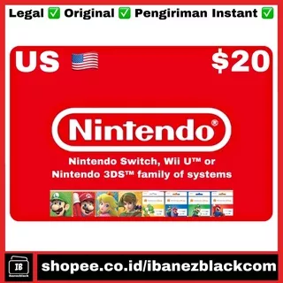 Nintendo eShop Card $20 Digital Code