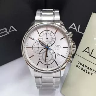 Jam Tangan Pria Alba AM3413 Analog Watch Original AM3413X1