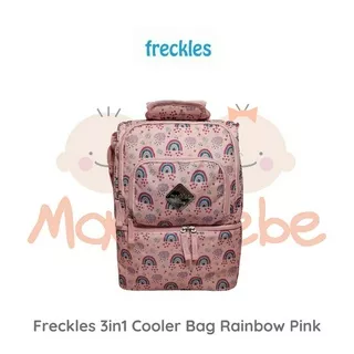Freckles 3in1 Cooler Bag Rainbow Pink Tas Penyimpan ASI