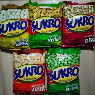 Sukro Kacang Bersalut Original/Kedele/BBQ 120gr