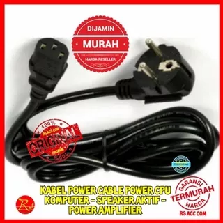 Kabel Power Cable Power Cpu Komputer Speaker Aktif - Power Amplifier