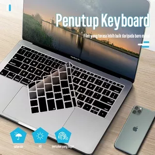 Keyboard Protector komputer Apple film tahan debu keyboard silikon lembut film pelindung tahan air tidak jatuh