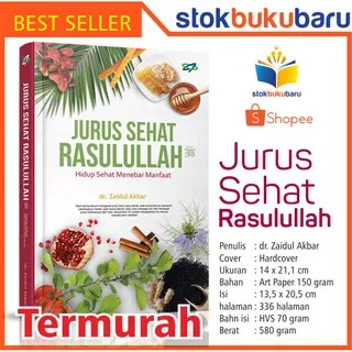 Buku Jurus Sehat Rasulullah dr Zaidul Akbar Best Seller
