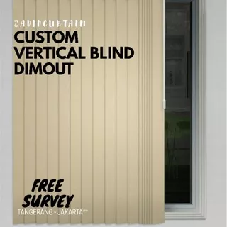 Tirai Custom Vertical Blind Dimout Tirai Modern gorden Kantor [PROMO TERMURAH]