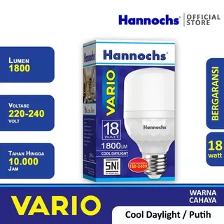 Hannochs vario lampu led 18w model tabung capsule 18 watt e27