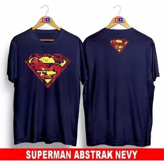 GROSIR BAJU DISTRO SUPERMAN ABSTRAK NAVY / KAOS DISTRO / BAJU COWOK / TSHIRT PRIA / PAKAIAN PRIA