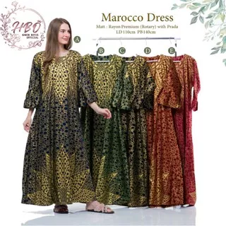 MAROCCO DRESS - Dress Katun Rayon - Dress Busui - Dress Katun Premium