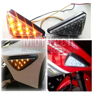 Lampu LED Sen Sein Tempel LED Motor Sport Ninja Z 250 FI Ninja250 Karbu R25 V3 R15 CBR 150RR