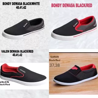 sepatu ANDO / slip on / BONDY / VALEN / SURVA / size 37-42