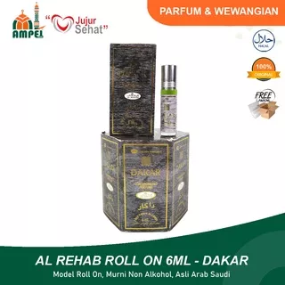 Minyak Wangi Al Rehab DAKAR Model Roll On 6ml Aroma Khas Fresh Non Alkohol Sah Untuk Sholat