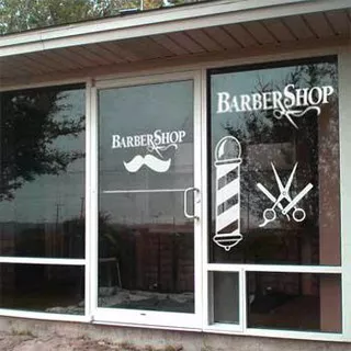 Cutting Sticker Barber Shop 1 SET