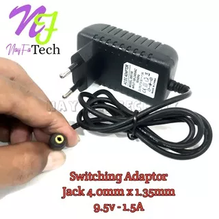 Adaptor Power Supplay 9.5V - 1.5A Jack Size:4.0mm×1.35mm Untuk Router Modem Atau DVD/TV Portable