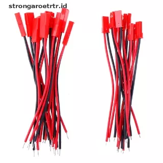 ?strongaroetrtr? 20pcs 2 Pin connector male female jst plug cable 22 awg wire for rc battery ID