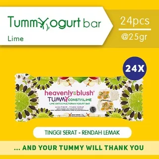 Yogurt Heavenly Blush Tummy Bar Lime [24PX25GR]