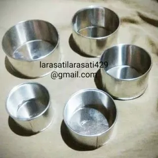 1 set Loyang Bulat Mini Ukuran 6,7,8,9,10 Cm