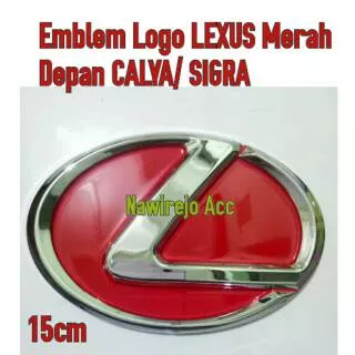 Emblem Logo Lexus Merah CALYA-SIGRA
