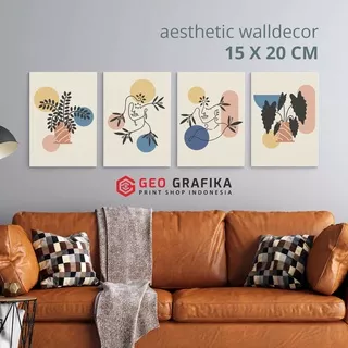 Geo Grafika - Hiasan Dinding Pajangan Dinding Kayu Aesthetic Wall Decor AA43-46
