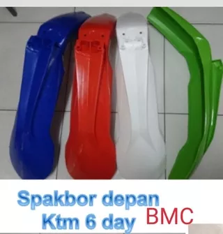 SPAKBOR DEPAN KTM 250 6DAY SLEBOR DEPAN KTM 250 SIXDAY -B trail supermoto cover side panel front fender number plate rear fender tank cover seat