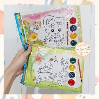 Mainan Anak Mewarnai Cat Air / Magic Painting Water Colour / Kertas Melukis DIY Mainan Edukasi Anak Mewarnai