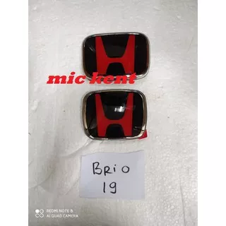 Emblem logo Honda Depan Belakang Hitam Mobil All New Brio