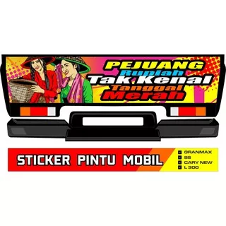 Sticker Pintu Belakang Mobil Pickup L300 / carry SS / Futura / Grandmax / New Carry Kode C017