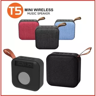 Speaker Bluetooth Wireless T5 Mini Musik Box Portable mini Super Full BASS Saloon salon Spiker