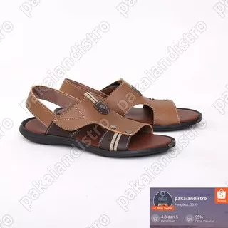 Catenzo Junior Original Produk Sandal Anak Laki-Laki 8-12 Tahun CTU 087 Coklat