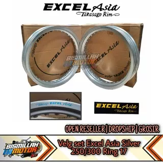 VELG TAKASAGO EXCEL ASIA 250/300 RING 17 SILVER ORIGINAL